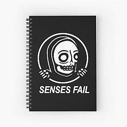 senses fail skull Spiral Notebook
