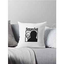 SENSES FAIL tihtan top music Throw Pillow