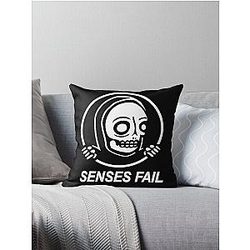 SENSES FAIL tihtan top music Throw Pillow