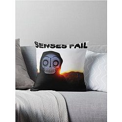 SENSES FAIL tihtan top music Throw Pillow