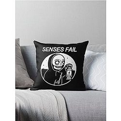 SENSES FAIL tihtan top music Throw Pillow