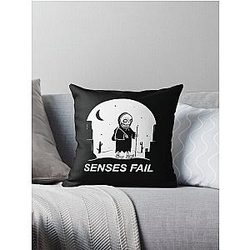 SENSES FAIL tihtan top music Throw Pillow