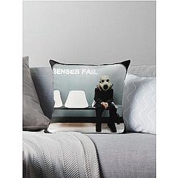 SENSES FAIL tihtan top music Throw Pillow