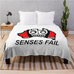SENSES FAIL tihtan top music Throw Blanket