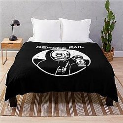 SENSES FAIL tihtan top music Throw Blanket