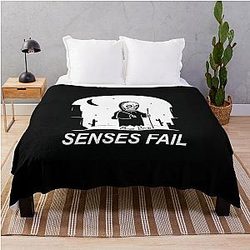 SENSES FAIL tihtan top music Throw Blanket