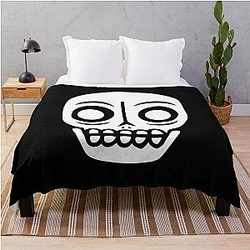 Senses Fail skull Throw Blanket