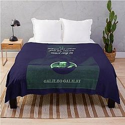 Galileo Galilei - Where the senses fail us, reason must step in Throw Blanket