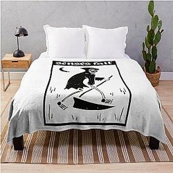 Senses Fail The Grim Reaper Border Throw Blanket