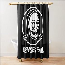 senses fail skull Classic Shower Curtain