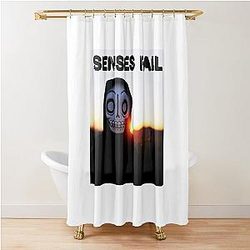 SENSES FAIL tihtan top music Shower Curtain
