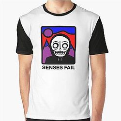 SENSES FAIL tihtan top music Graphic T-Shirt