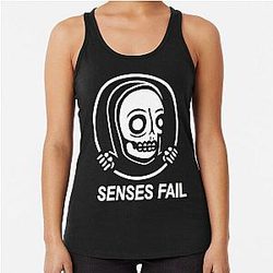 senses fail skull Classic Racerback Tank Top