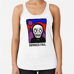SENSES FAIL tihtan top music Racerback Tank Top