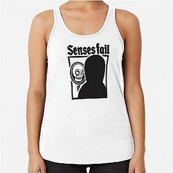 SENSES FAIL tihtan top music Racerback Tank Top