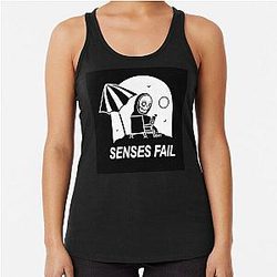 SENSES FAIL tihtan top music Racerback Tank Top