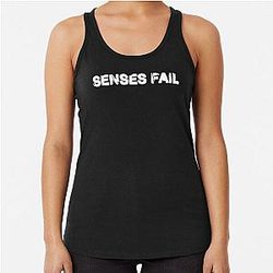 SENSES FAIL tihtan top music Racerback Tank Top