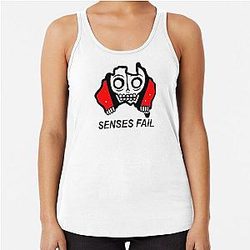 SENSES FAIL tihtan top music Racerback Tank Top