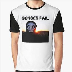 SENSES FAIL tihtan top music Graphic T-Shirt