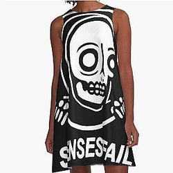 senses fail skull Classic A-Line Dress