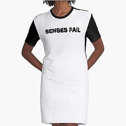 SENSES FAIL tihtan top music Graphic T-Shirt Dress