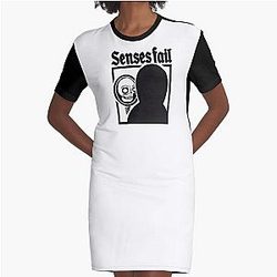 SENSES FAIL tihtan top music Graphic T-Shirt Dress