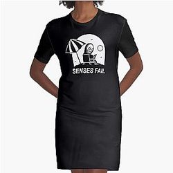 SENSES FAIL tihtan top music Graphic T-Shirt Dress