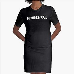SENSES FAIL tihtan top music Graphic T-Shirt Dress