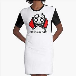SENSES FAIL tihtan top music Graphic T-Shirt Dress