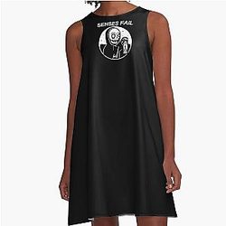 SENSES FAIL tihtan top music A-Line Dress