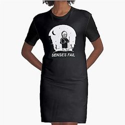 SENSES FAIL tihtan top music Graphic T-Shirt Dress