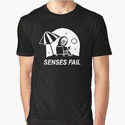 SENSES FAIL tihtan top music Graphic T-Shirt