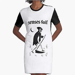 Senses Fail The Grim Reaper Graphic T-Shirt Dress