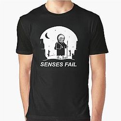 SENSES FAIL tihtan top music Graphic T-Shirt
