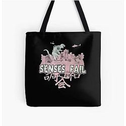 Senses Fail Band   All Over Print Tote Bag