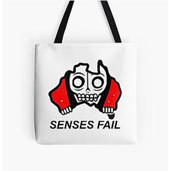 SENSES FAIL tihtan top music All Over Print Tote Bag