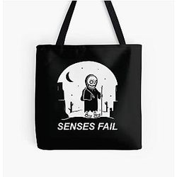 SENSES FAIL tihtan top music All Over Print Tote Bag