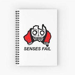 SENSES FAIL tihtan top music Spiral Notebook