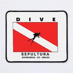 Diving Flag - Sepultura, Bombinhas, Santa Catarina, Brazil Mouse Pad