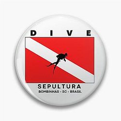 Diving Flag - Sepultura, Bombinhas, Santa Catarina, Brazil Pin