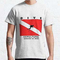 Diving Flag - Sepultura, Bombinhas, Santa Catarina, Brazil Classic T-Shirt