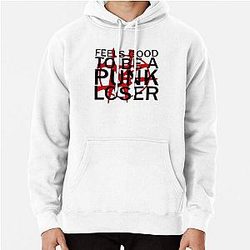"Feels Good to Be a Punk Loser" Nailbomb Slogan Pullover Hoodie