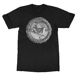 Ouroboros Snake Circle Black Graphic LA 0806 Sepultura T-Shirts