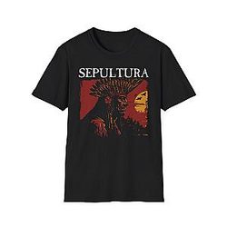 Native American Headdress Sunset LA3107 Sepultura T-Shirts