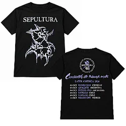Celebrating Life Through Death Tour 2026 DTNK0710 Sepultura T-Shirts