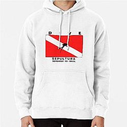 Diving Flag - Sepultura, Bombinhas, Santa Catarina, Brazil Pullover Hoodie