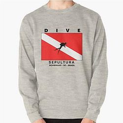 Diving Flag - Sepultura, Bombinhas, Santa Catarina, Brazil Pullover Sweatshirt