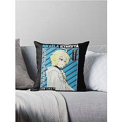 Vintage Seraph of the End Anime Mikaela Hyakuya Throw Pillow