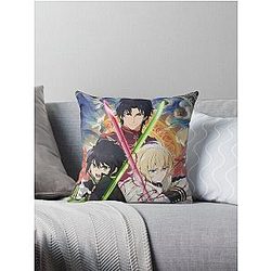 Guren Mika and Yuu Seraph of the End Throw Pillow