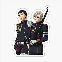 Shinya Hiiragi and Guren Ichinose Seraph of the End Sticker